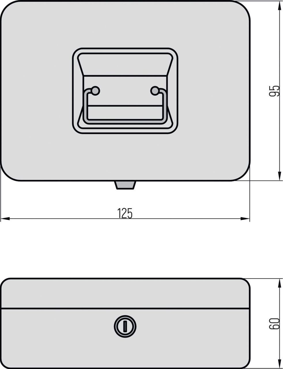 Basi Geldkassette - GK 10 - Rot - GK 10 - H60xB125xT95mm