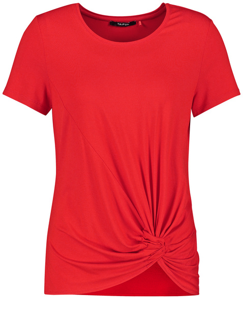 T-Shirt mit Raff-Detail