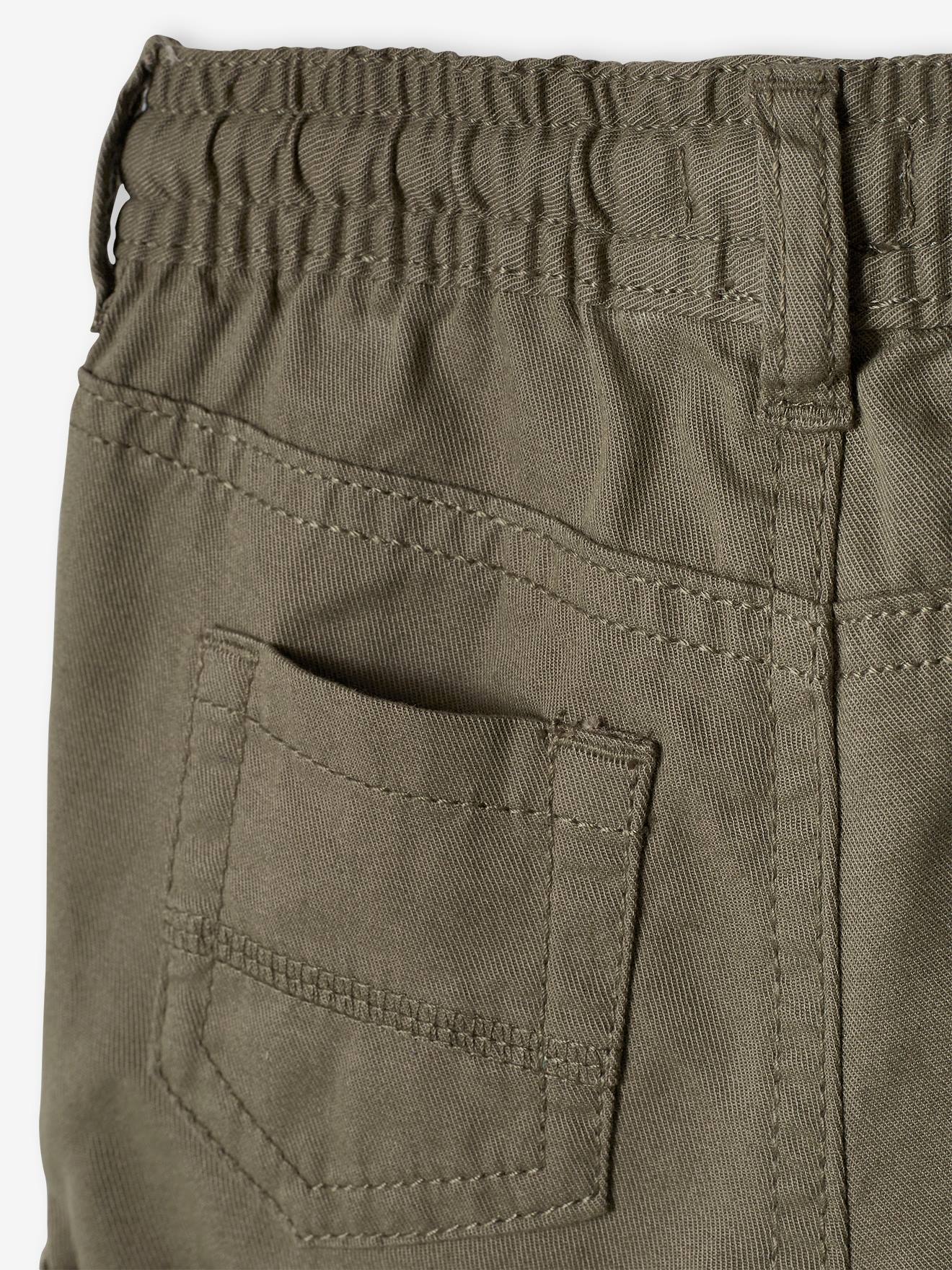Short sergé taille élastiquée bébé garçon camel