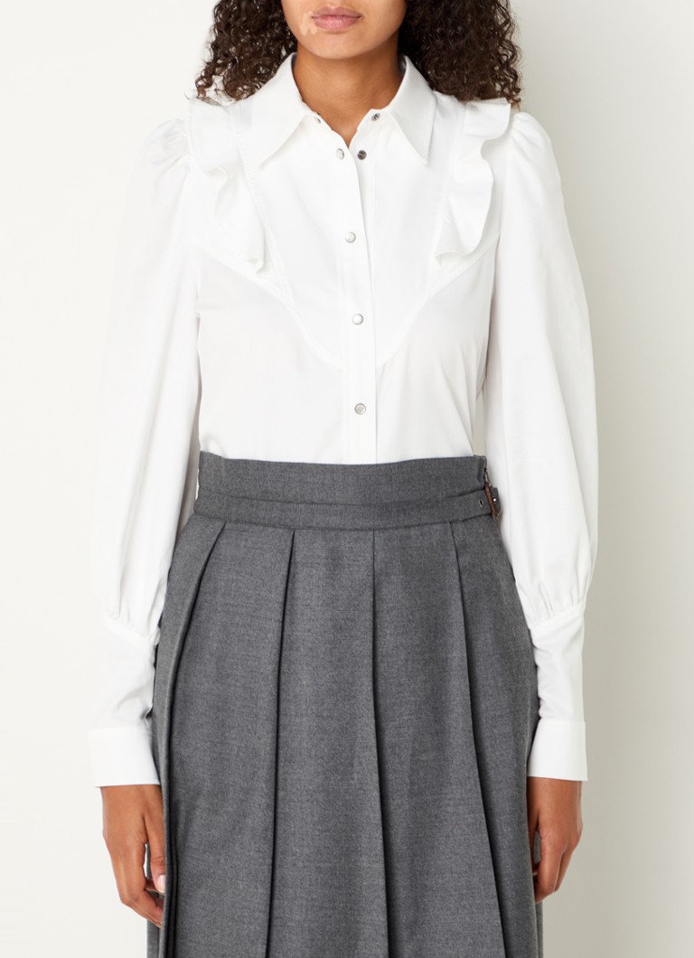 Camicetta con volant MaxMara Pancia