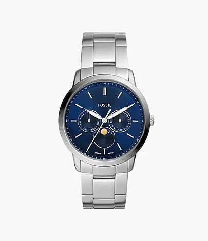 Fossil Uhr Neutra Mondphase Multifunktionswerk Edelstahl