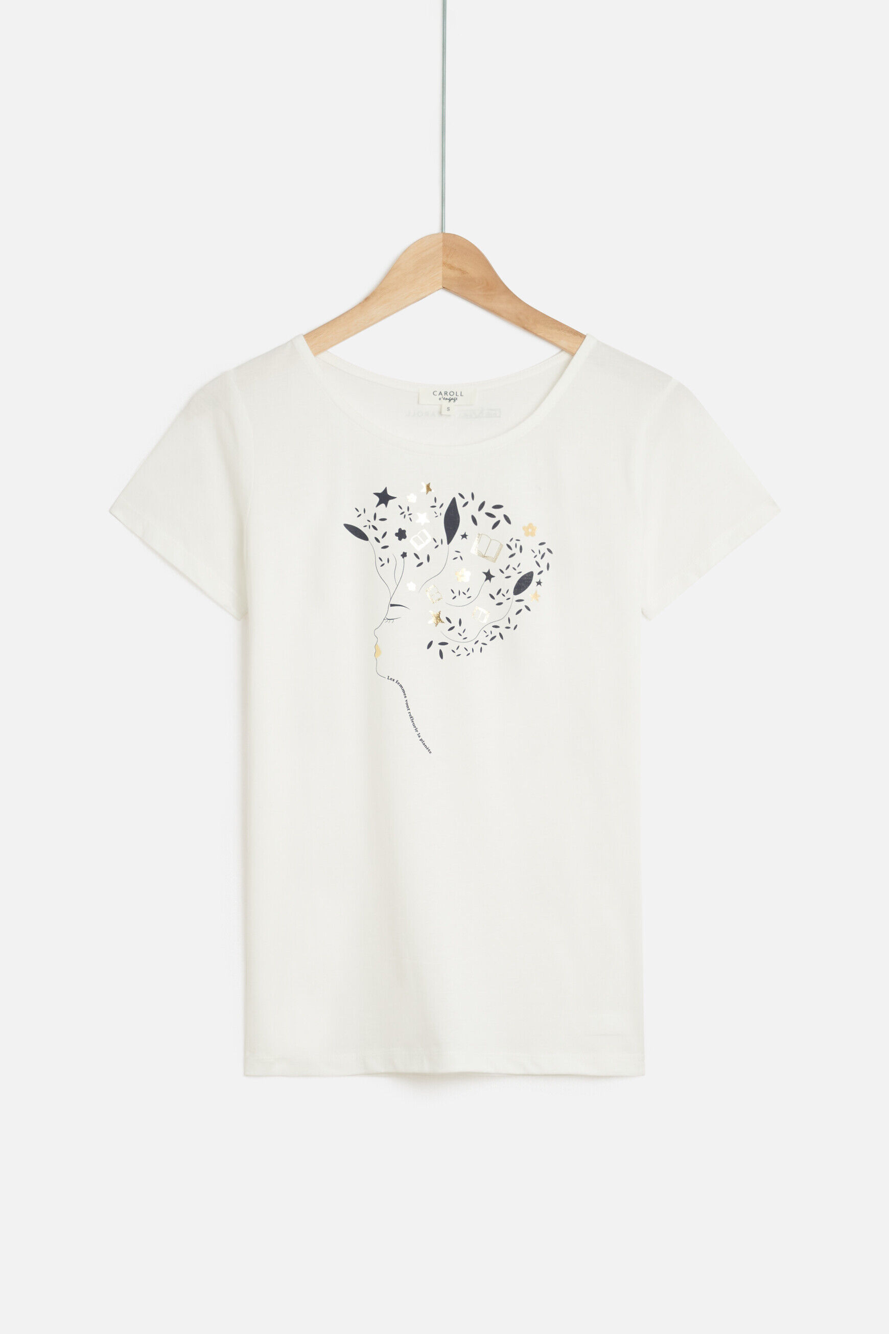 tshirt toutes a l'ecole blanc femme