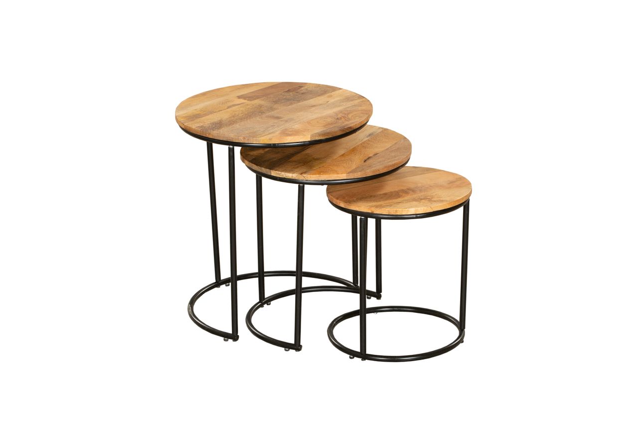 INTERIA Home&Living Beistelltisch MADURAI,3er-Set