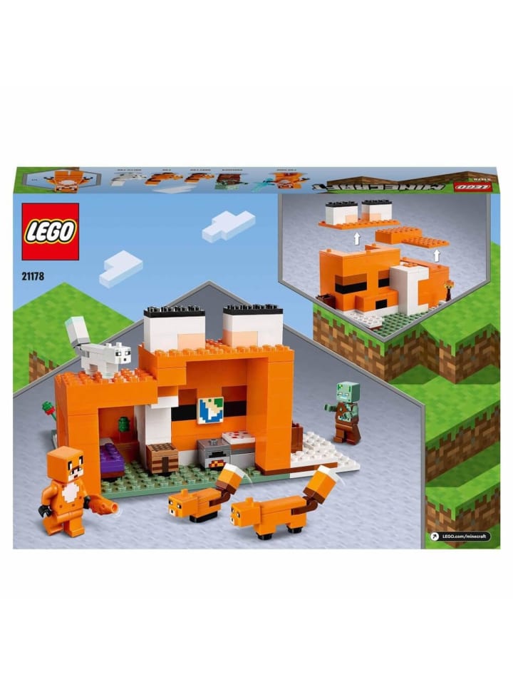 LEGO LEGO® Minecraft 21178 Die Fuchs-Lodge in Mehrfarbig ab 8 Jahre günstig kaufen onesize