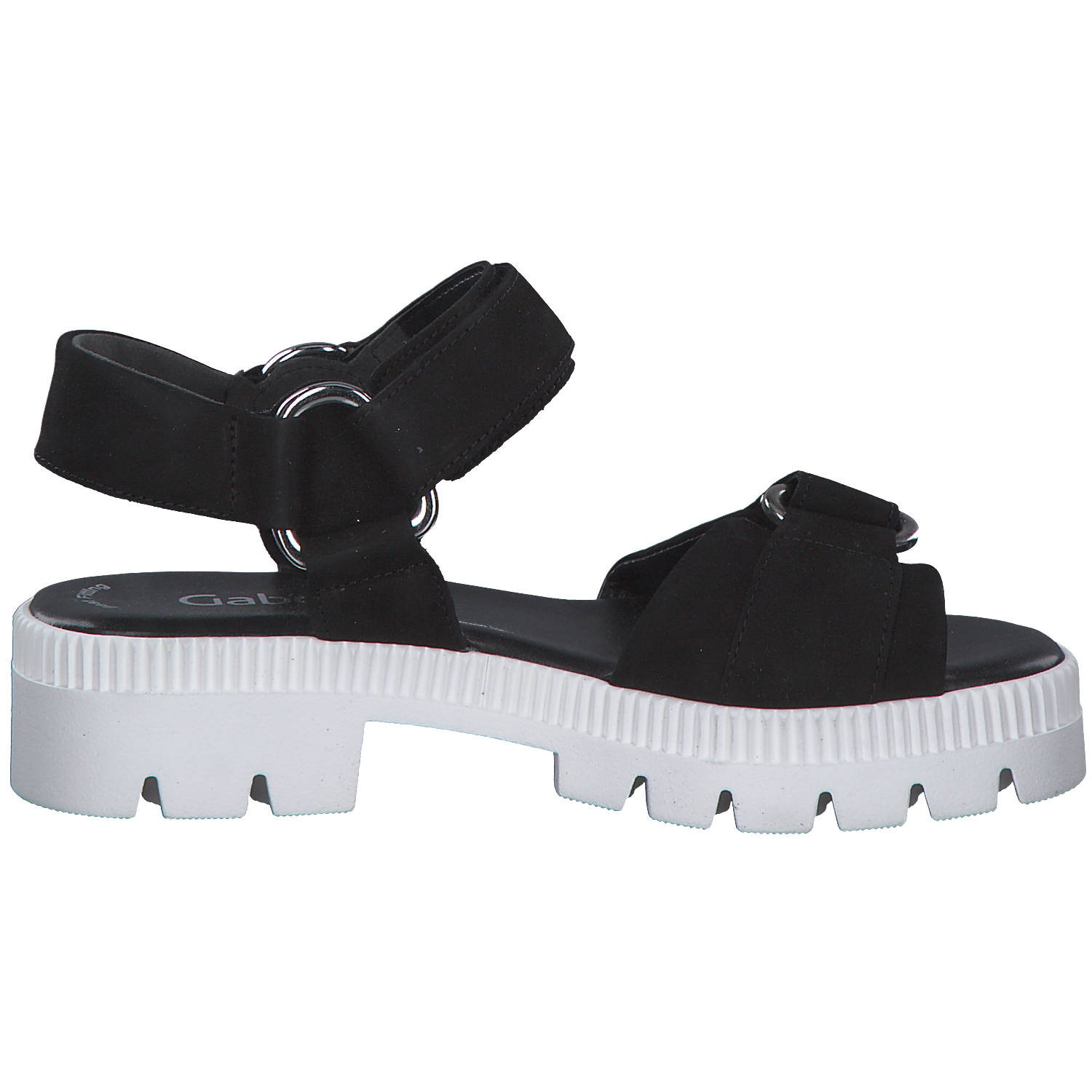 Gabor 84.632, Sandalen, Damen, Schwarz/Offwhite