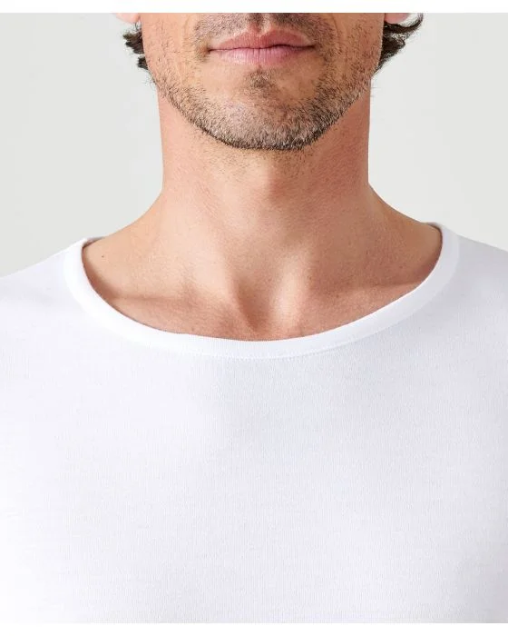 Tee-shirt col rond, maille interlock Thermolactyl