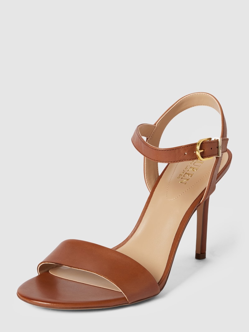 Sandaletten aus Leder Modell 'GWEN' in camel