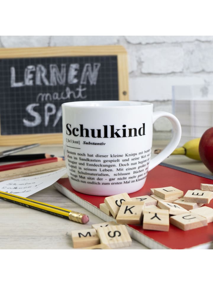 Geda Labels Tasse Schulkind in Weiß - 300 ml günstig kaufen onesize