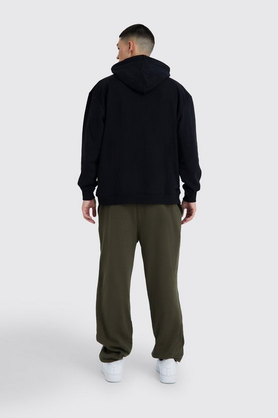 Oversize Jogginghose mit Man-Print