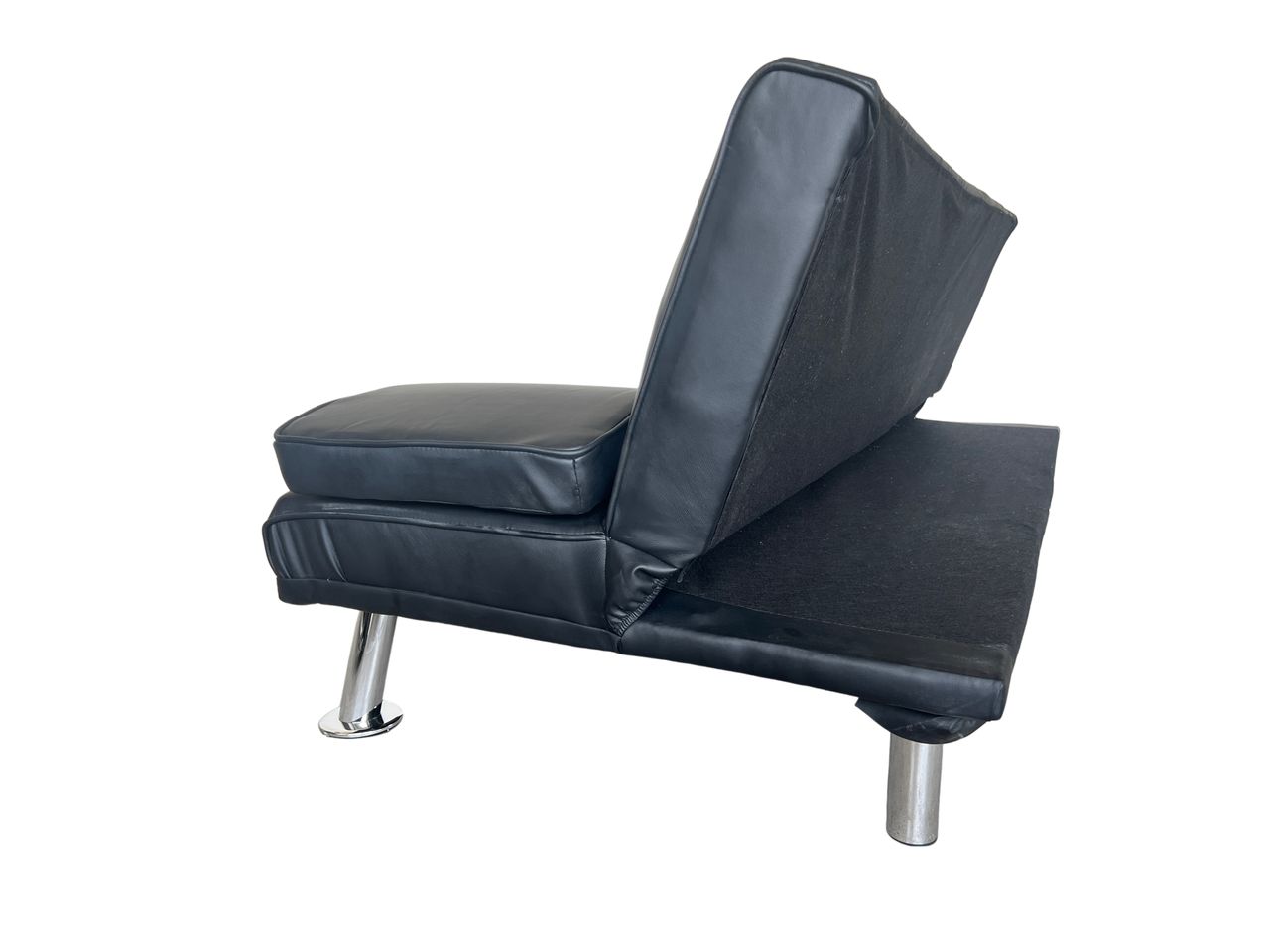 Better Home Schlafsofa mit Bettfunktion & zusammenklappbaren Getränkehalter schwarz