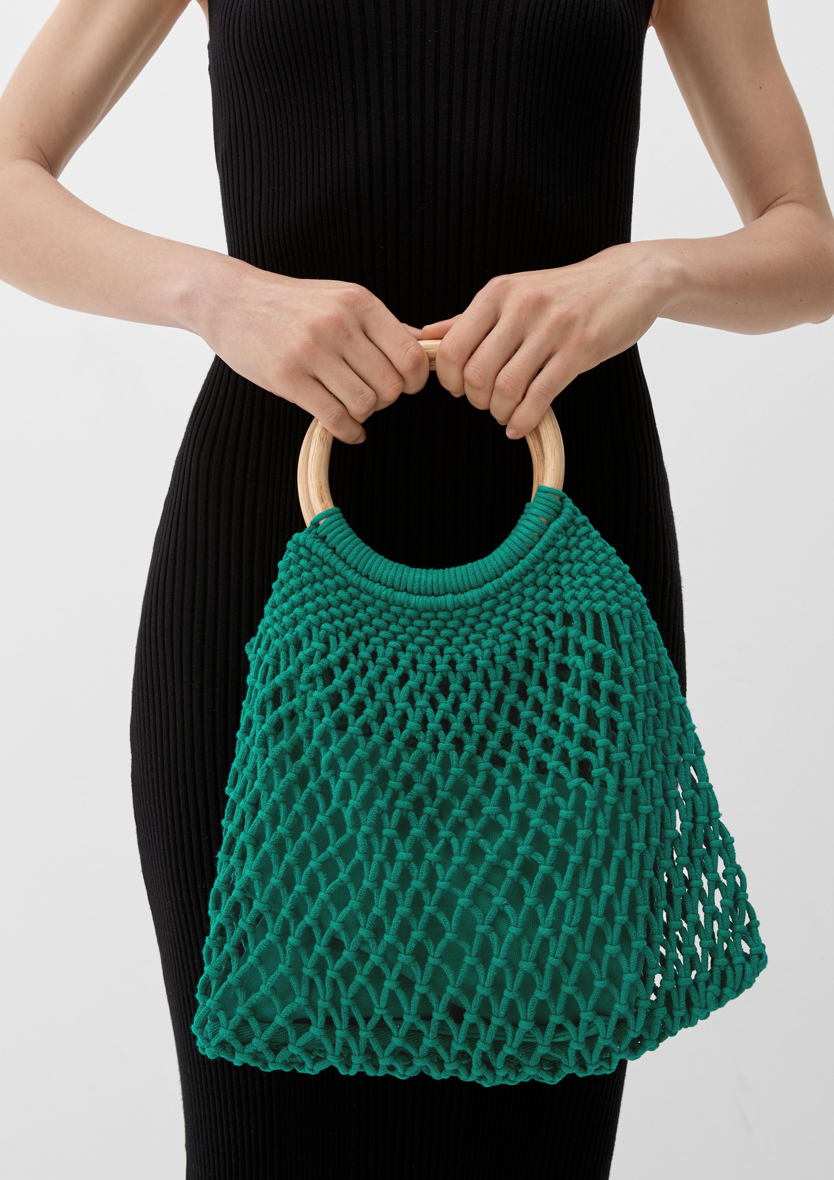 Makramee-Shopper mit Holzgriff  2129936-7646