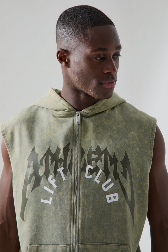 Ärmelloser Oversize Man Active Hoodie