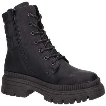Rieker Schnür Boots in schwarz
