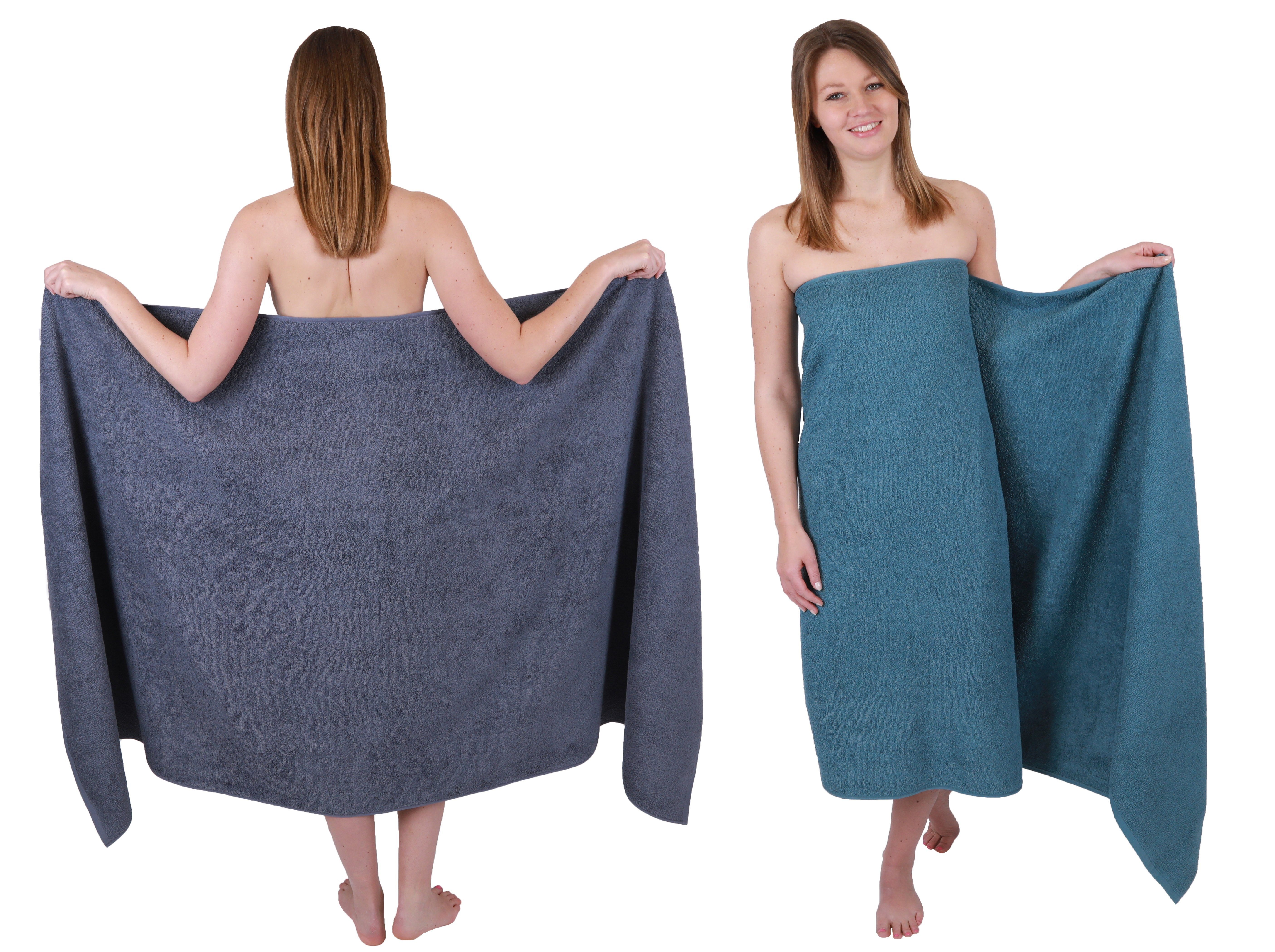Betz Badetuch 2 Stück groß XXL Berlin Größe 100 x 200 cm, 100% Baumwolle