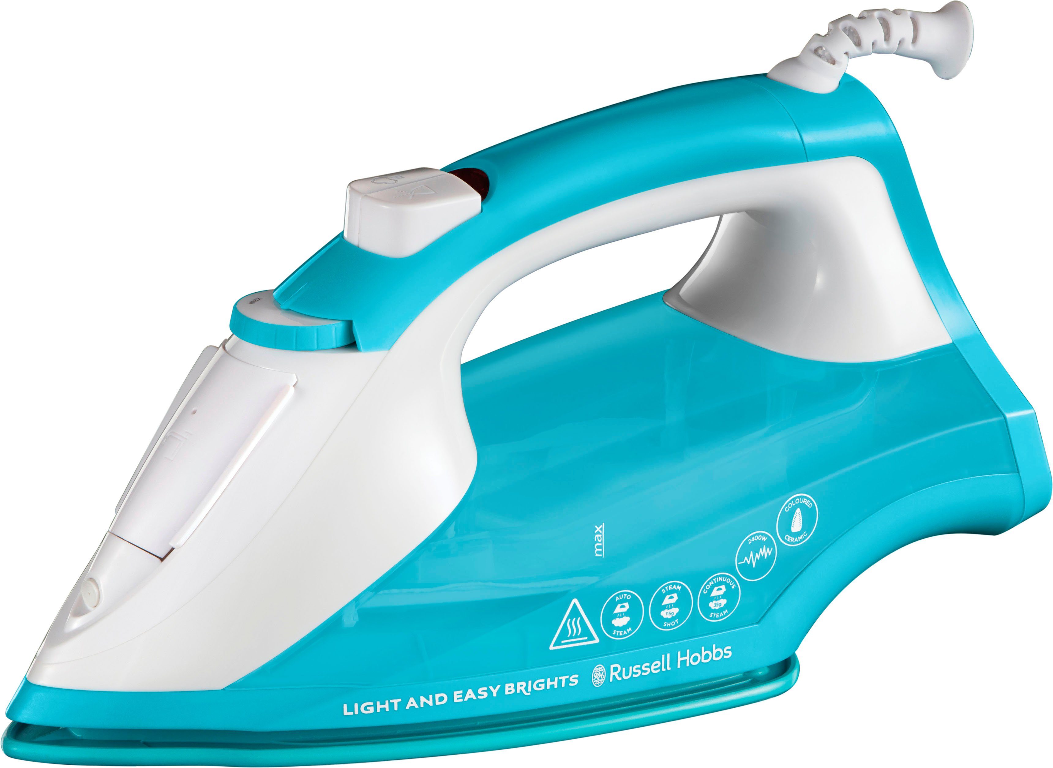 RUSSELL HOBBS Dampfbügeleisen 26482-56 Light and Easy Brights Aqua, 2400 W