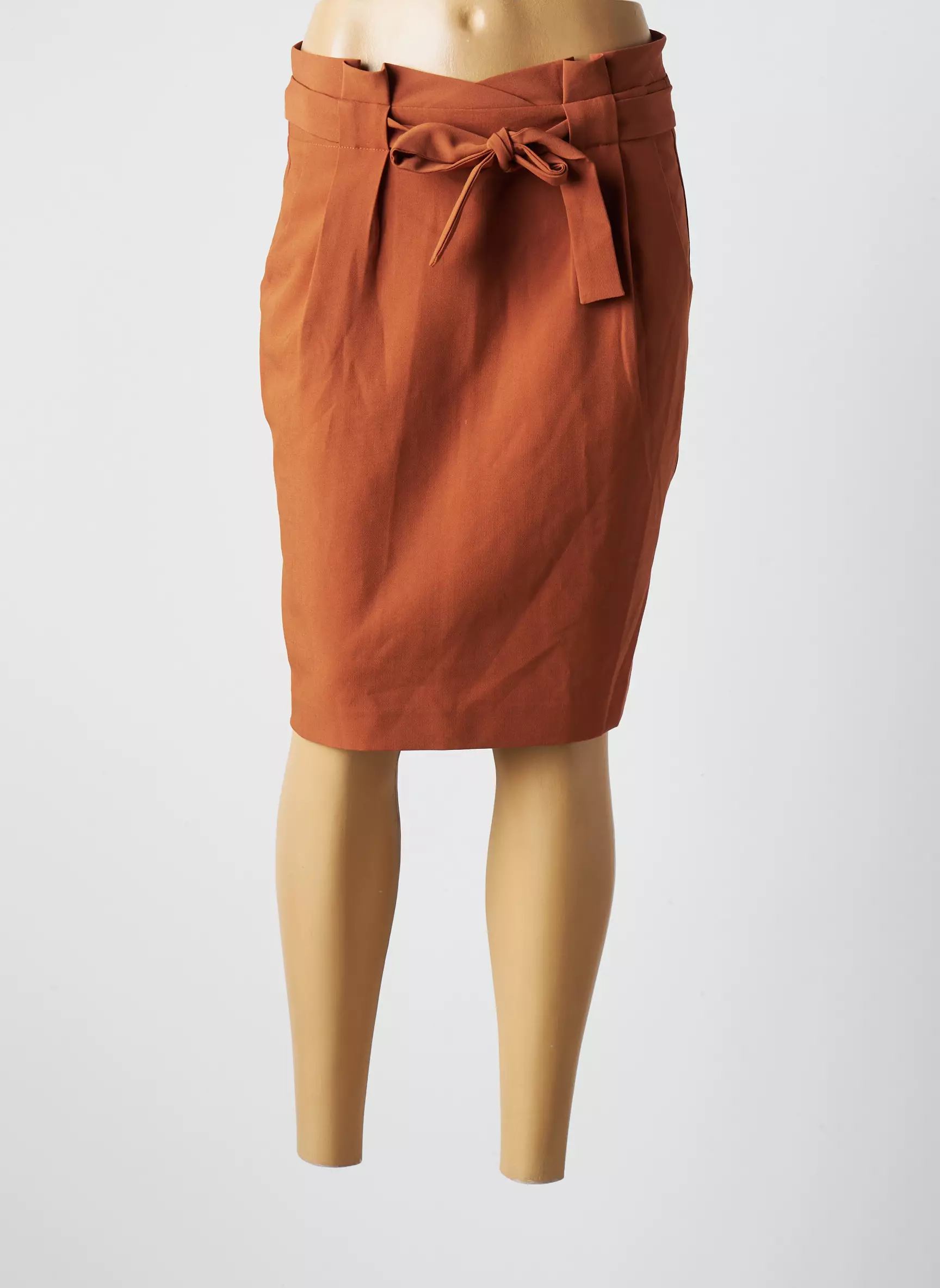 Ichi Jupes Mi Longues Femme couleur marron