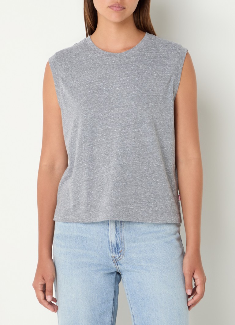 Αμάνικο τοπ Levi's με φαρδιά μανίκια και μοτίβο με κόκκινα άνθη