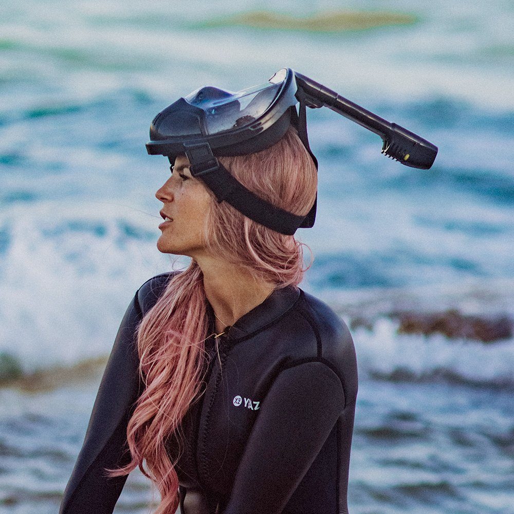 YEAZ Taucherbrille OCEAN VIEW schnorchelmaske gr. l-xl, Schnorchelmaske Gr. L/XL