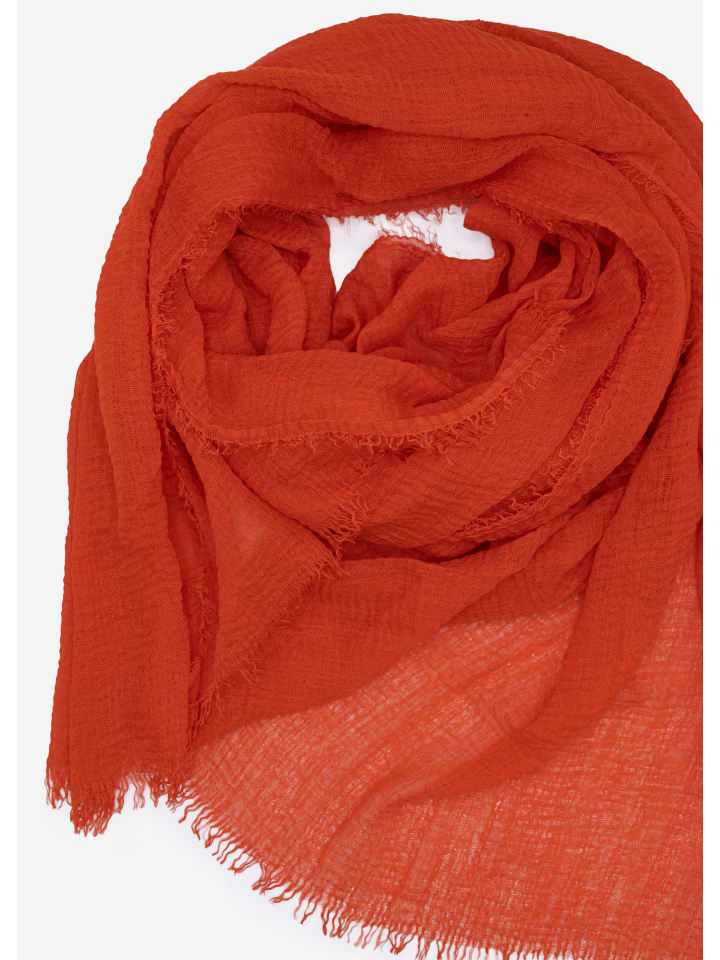SASSYCLASSY Musselin Schals in Rot günstig kaufen onesize
