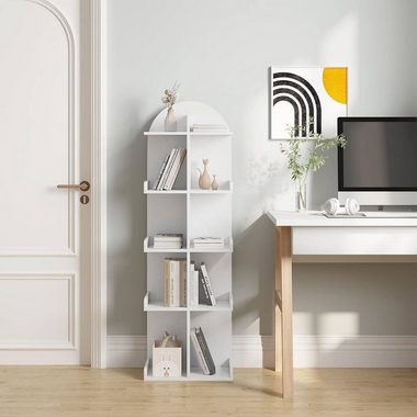 Woltu Bücherregal, 1-tlg., Standregal mit 10 Ablagen auf 5 Ebenen