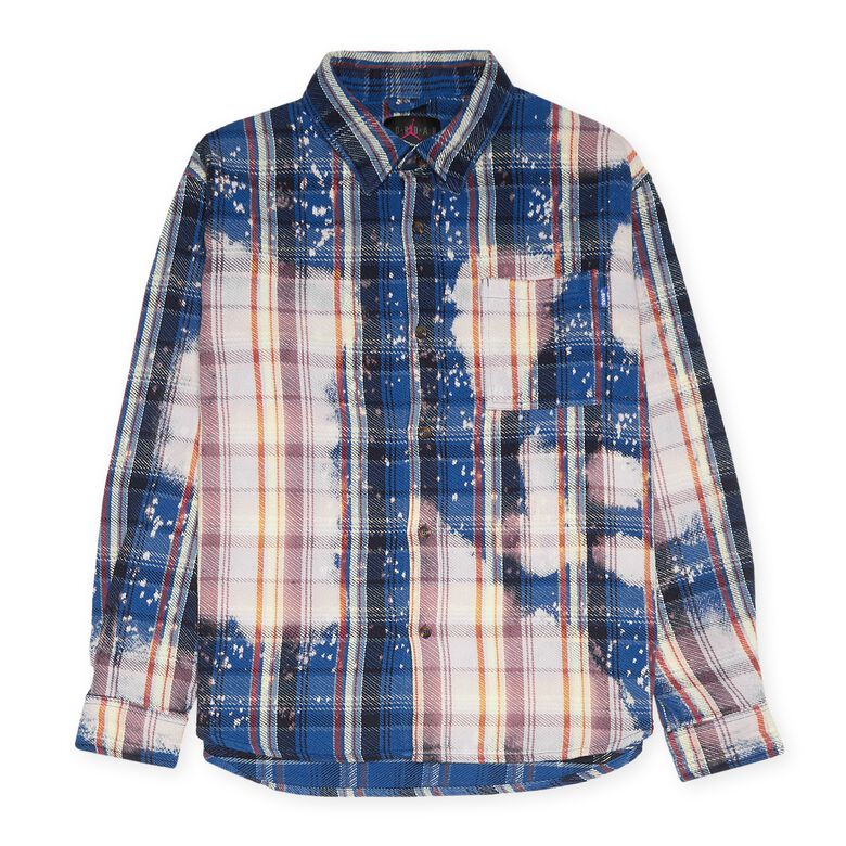 JORDAN x Awake NY Flannel Shirt Blue