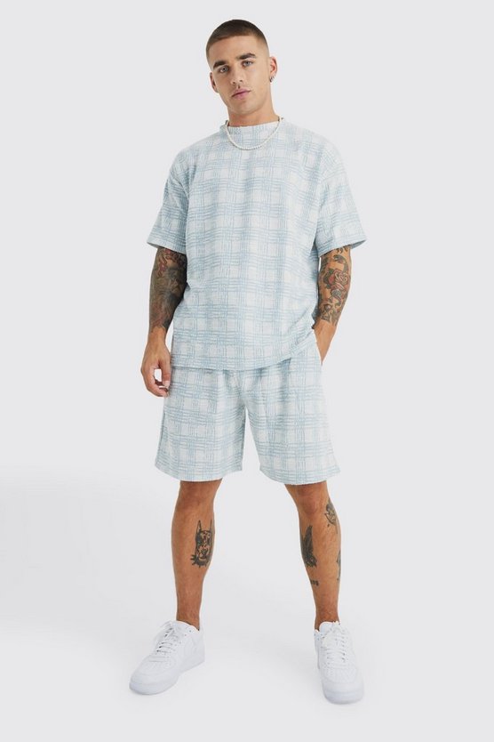 Oversize Bouclee Jersey-Shorts