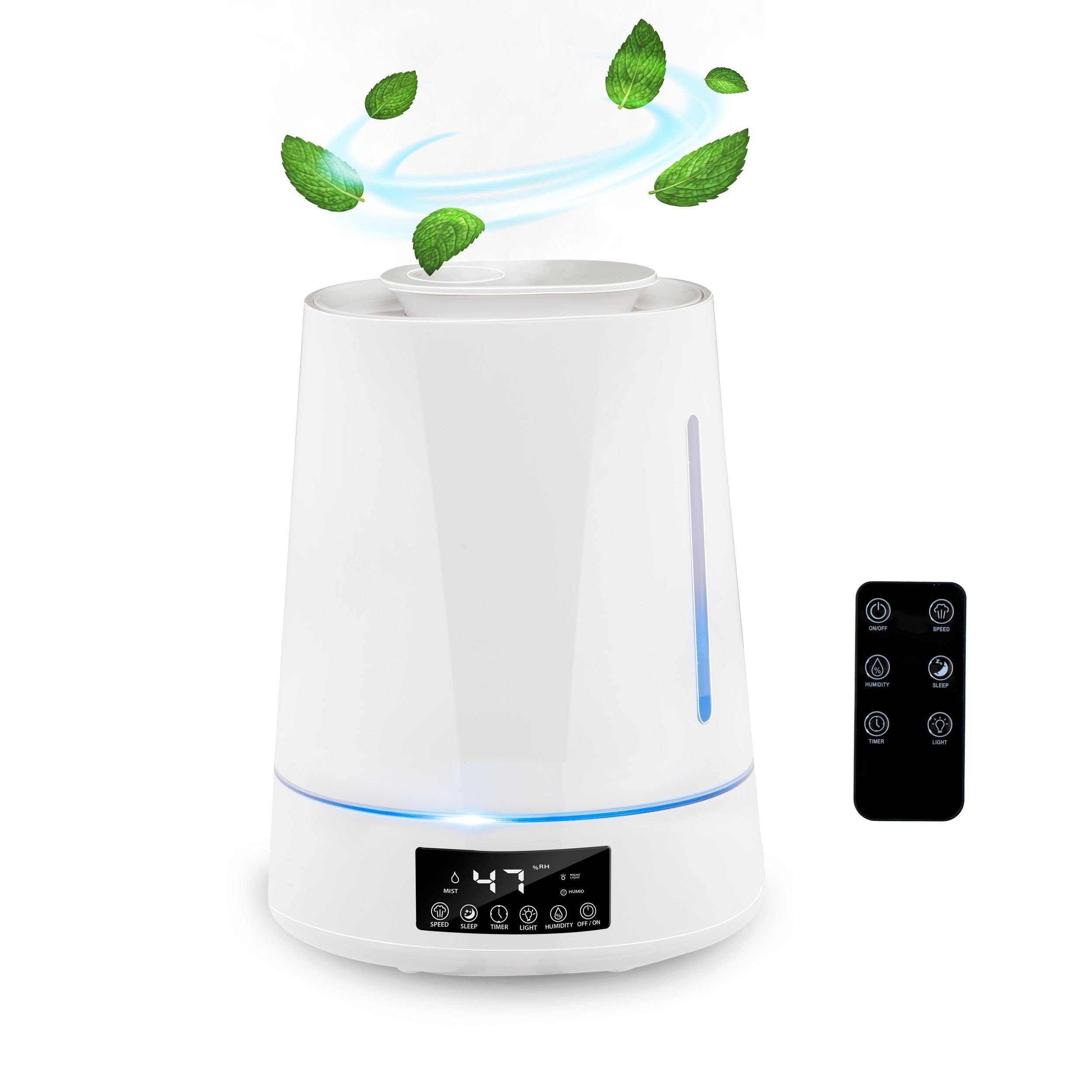 Grundig Luftbefeuchter Luftbefeuchter 4L Aroma Diffuser Raumbefeuchter Aroma Diffusor Raum, 4,00 l Wassertank, Raumbefeuchter Raumluftbefeuchter Befeuchter, Nachtlicht, Humidifier