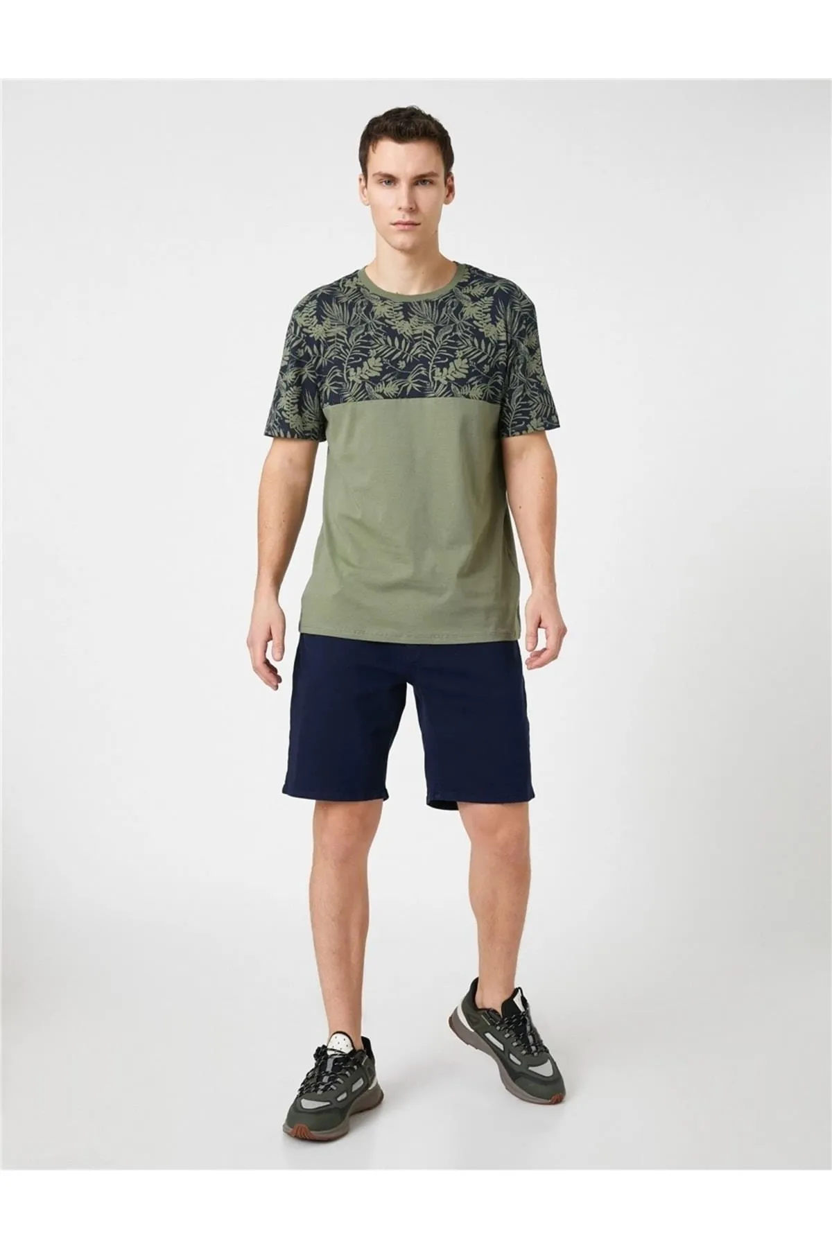 Koton  Sport T-Shirt - Khaki - Regular Fit