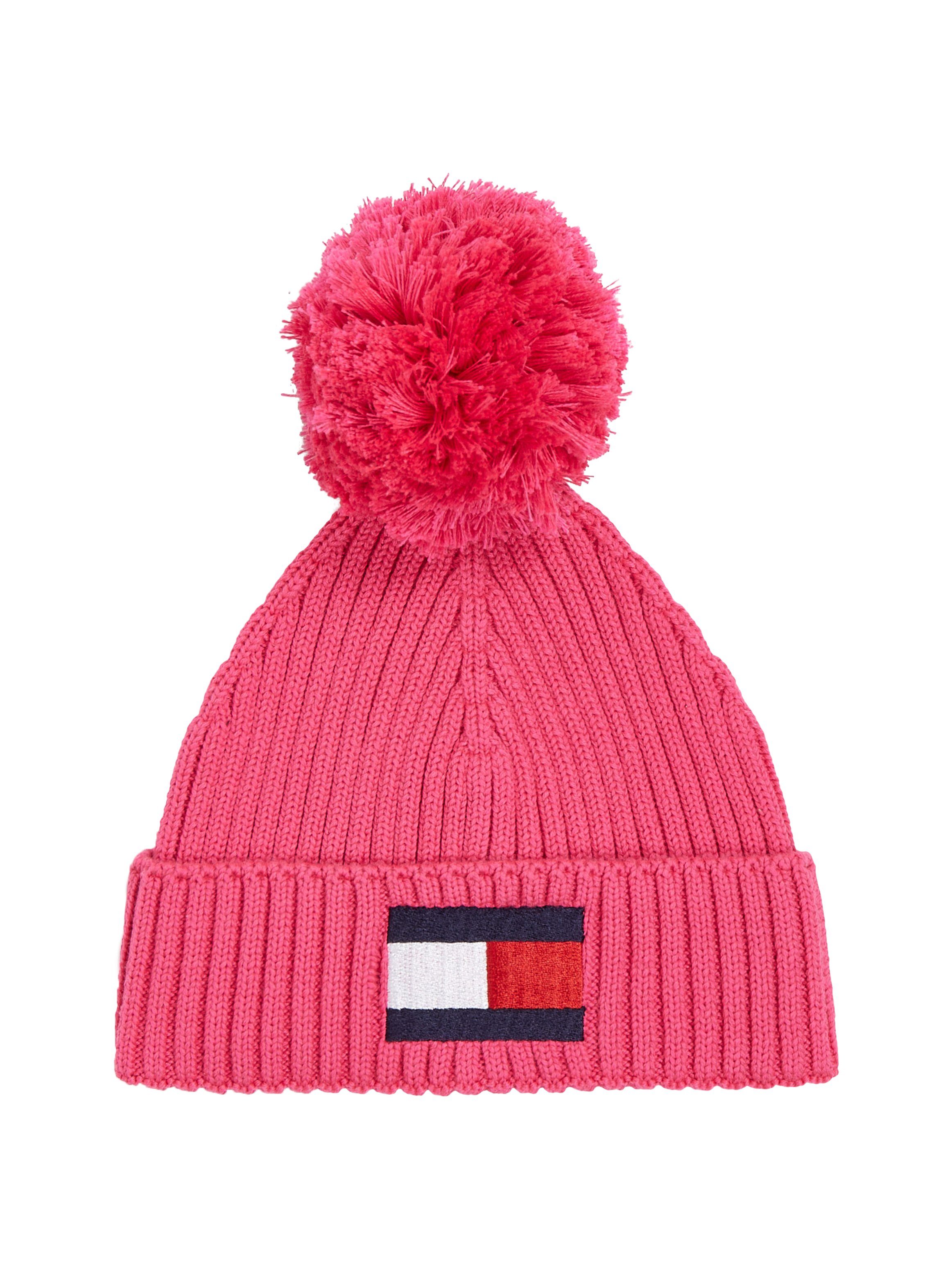 Tommy Hilfiger Beanie BIG FLAG POM POM BEANIE Kinder Kids Junior MiniMe