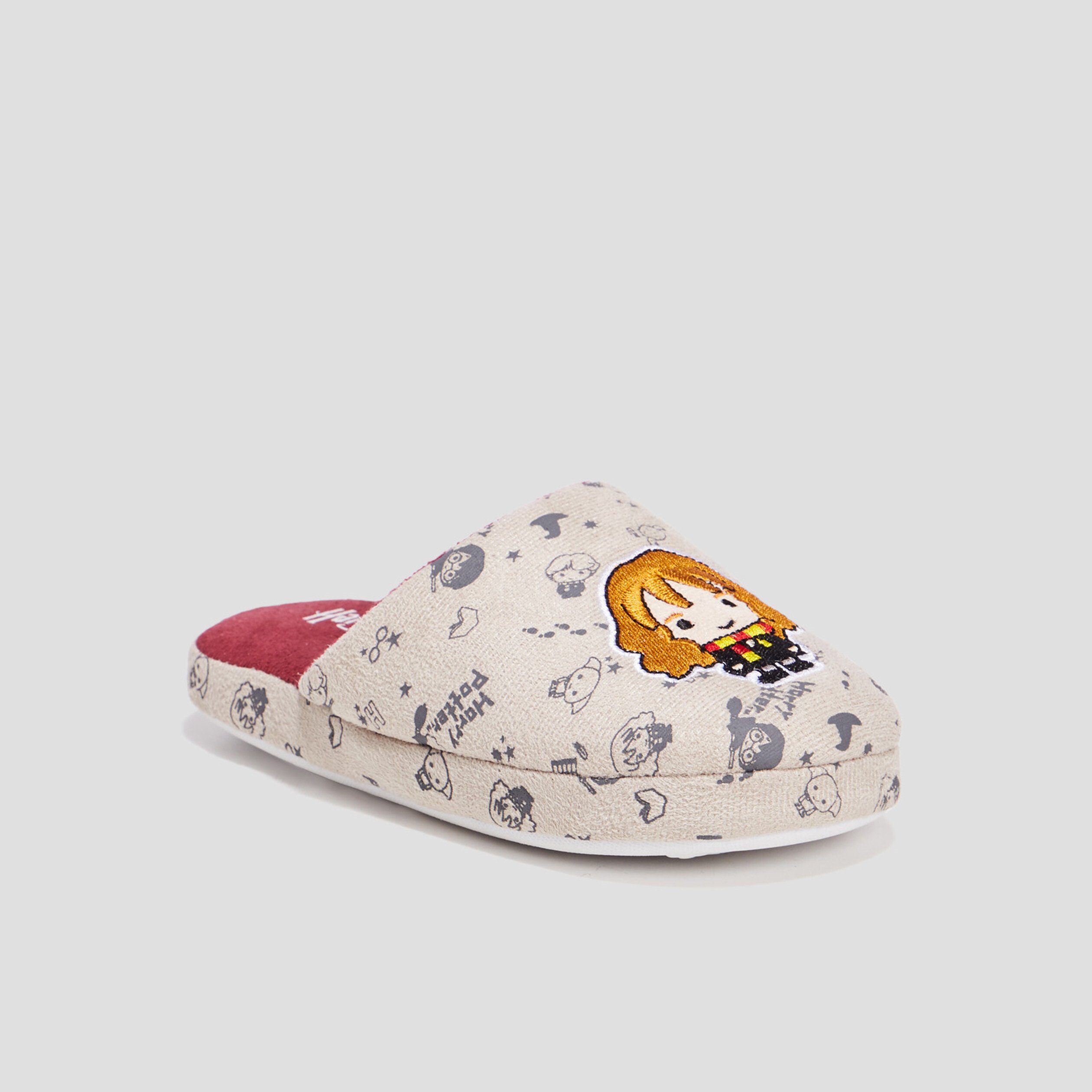 Chaussons mules Harry Potter gris fille | La Halle