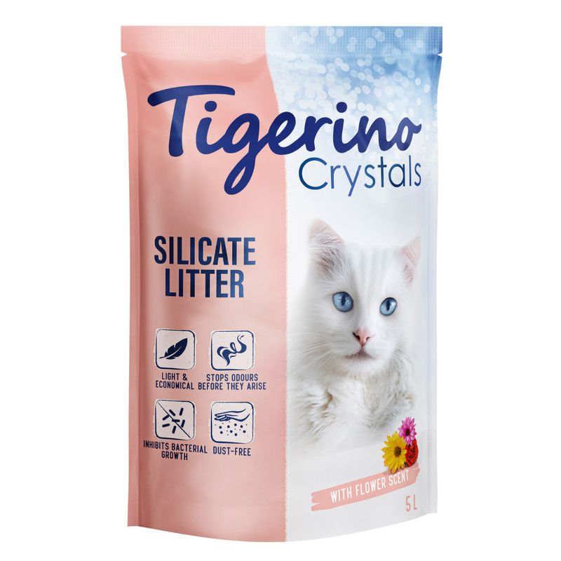 Tigerino Crystals Katzenstreu - Blütenduft