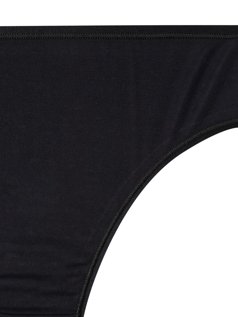 Slip aus Baumwolle - nahtlos Modell Cotton Seamless in schwarz