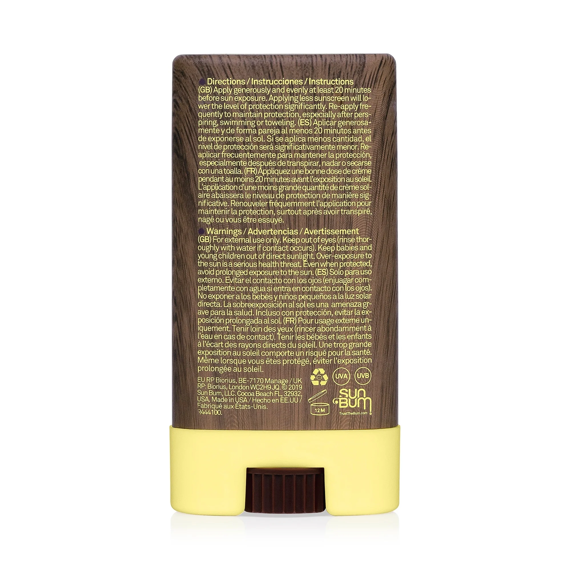 Sun Care SPF30 gezichtszonnebrandstick - Gezichtszonnebrandcrème met hoge beschermingsfactor, zonnebrandstick met hoge beschermingsfactor.