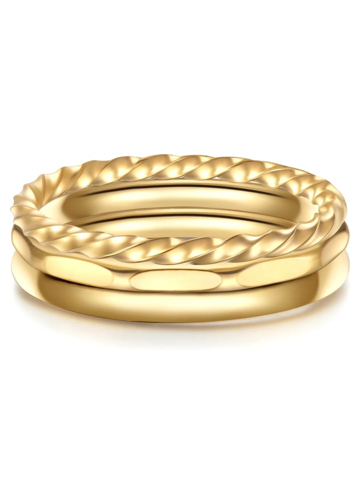 Eastside NY 3er Set Ringe Edelstahl gelbgold in gelbgold günstig kaufen