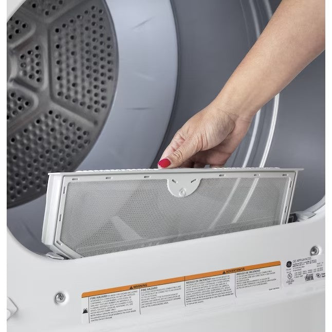 GE 7.2-cu ft Electric Dryer (White)