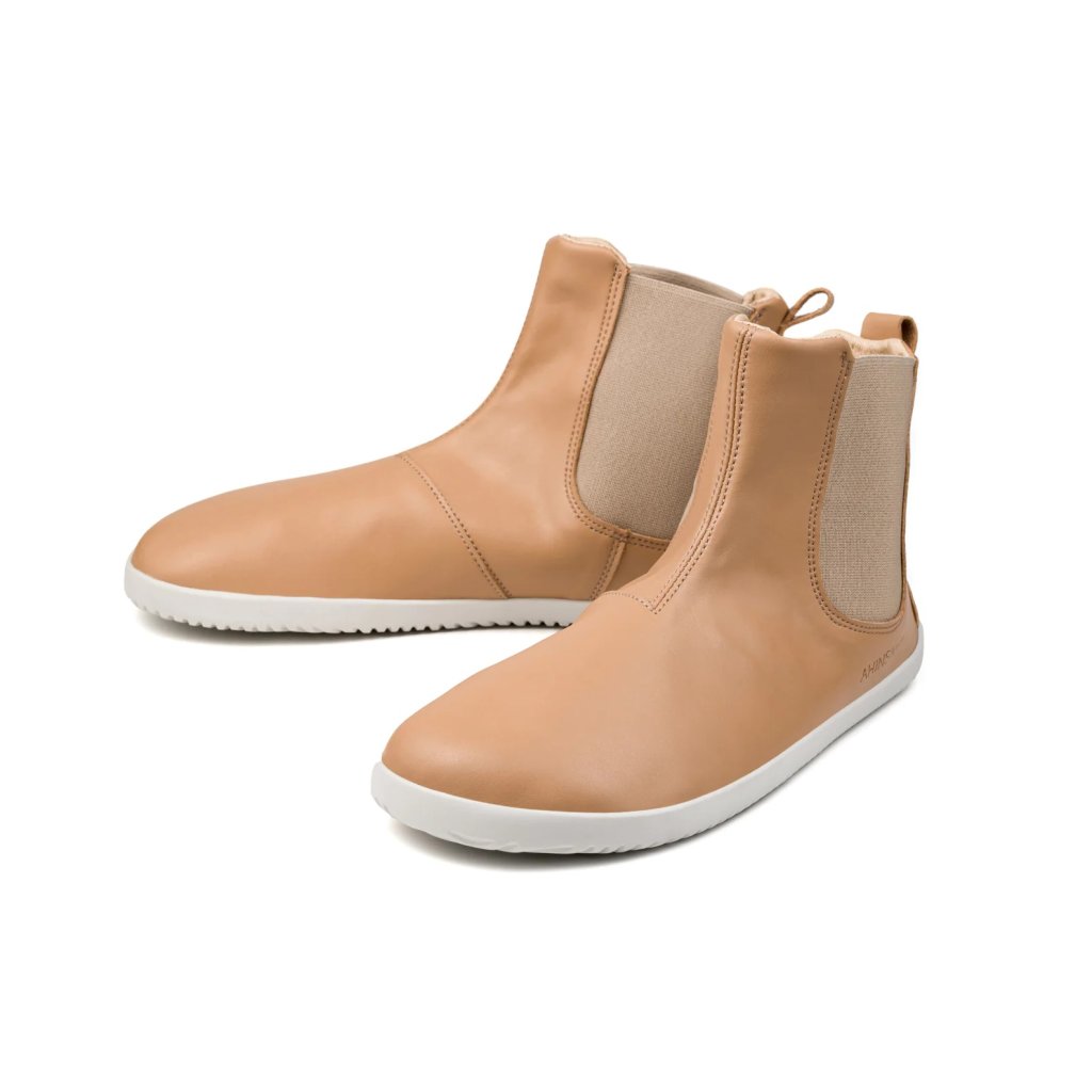 Ahinsa Chelsea Beige Chelsea Barfußschuhe