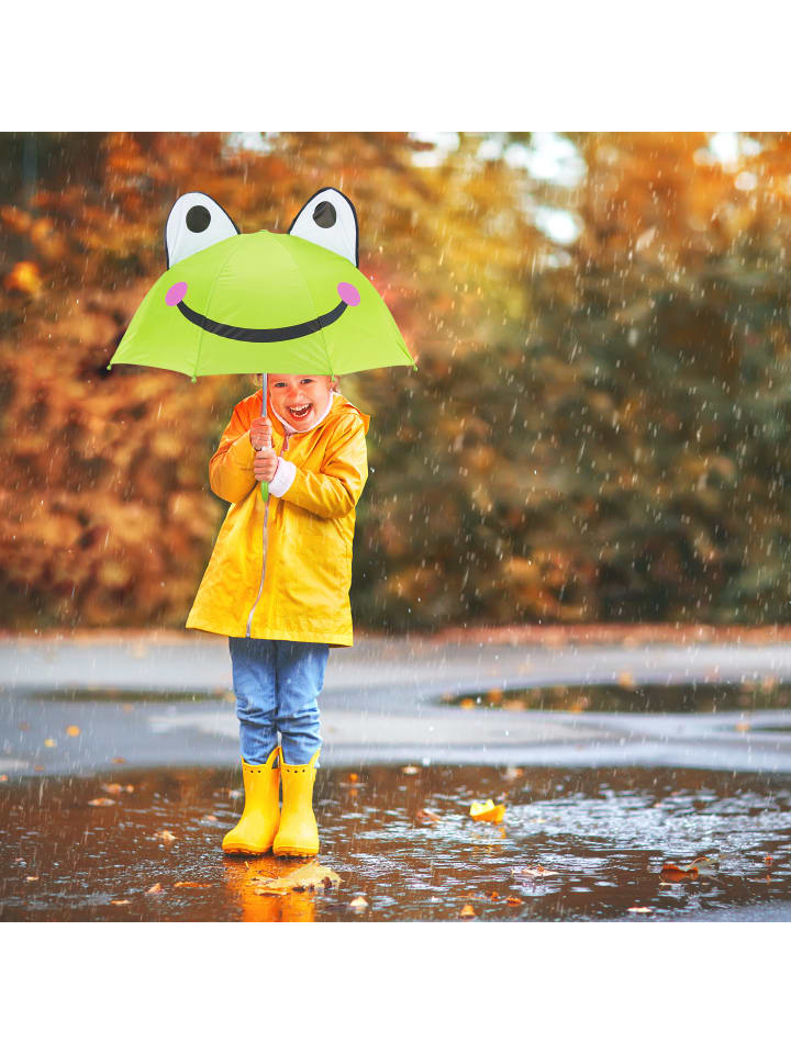 relaxdays Kinderregenschirm Frosch in Grün günstig kaufen onesize
