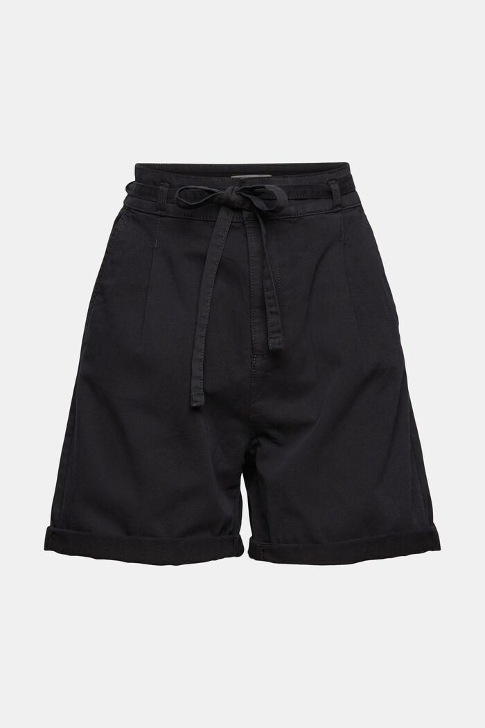Highwaist-Shorts aus 100% Pima-Baumwolle