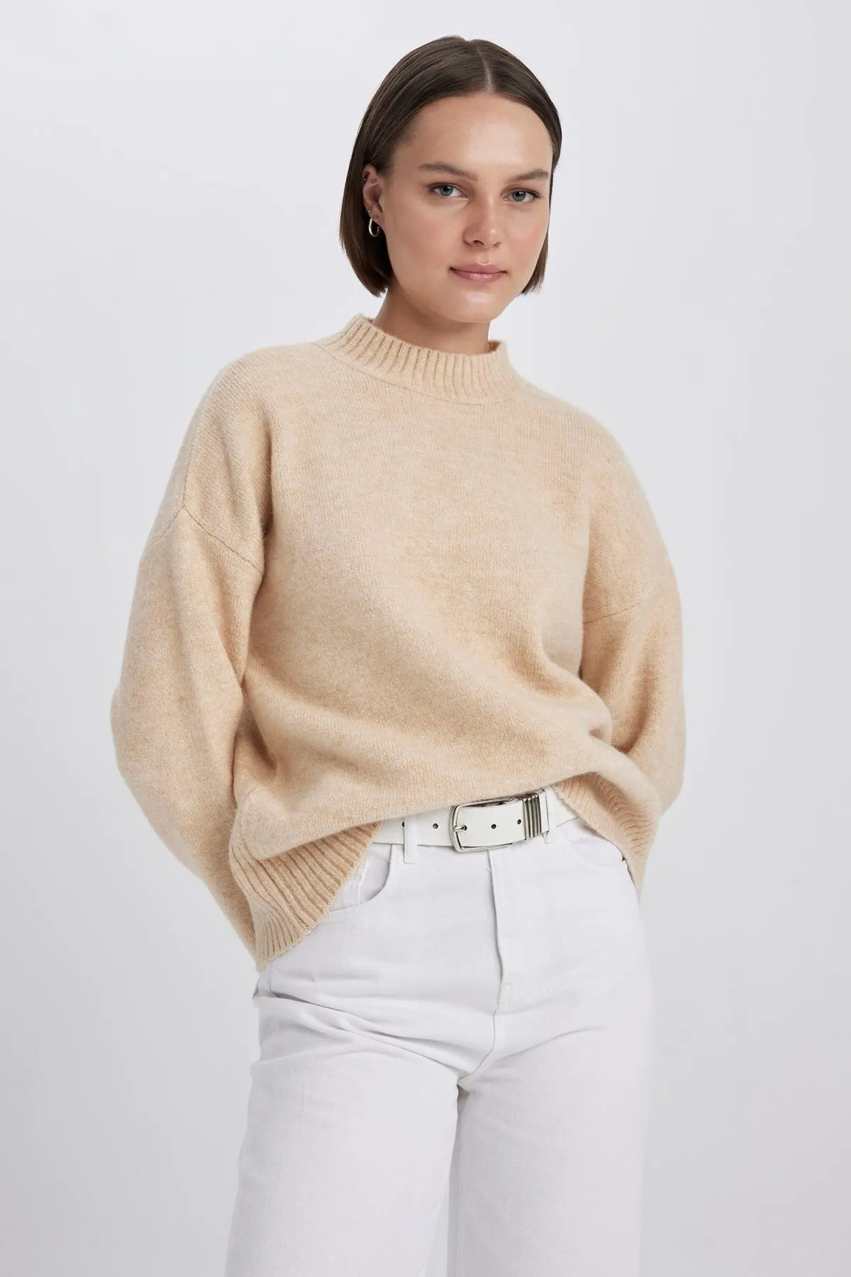 DeFacto  Rollkragenpullover mit halber Länge in Übergröße R6044az23wn