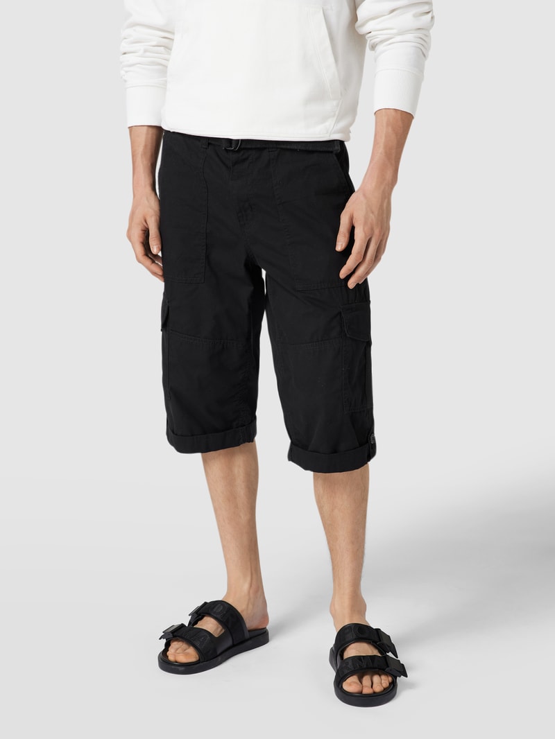 Cargoshorts inklusive Gürtel in schwarz