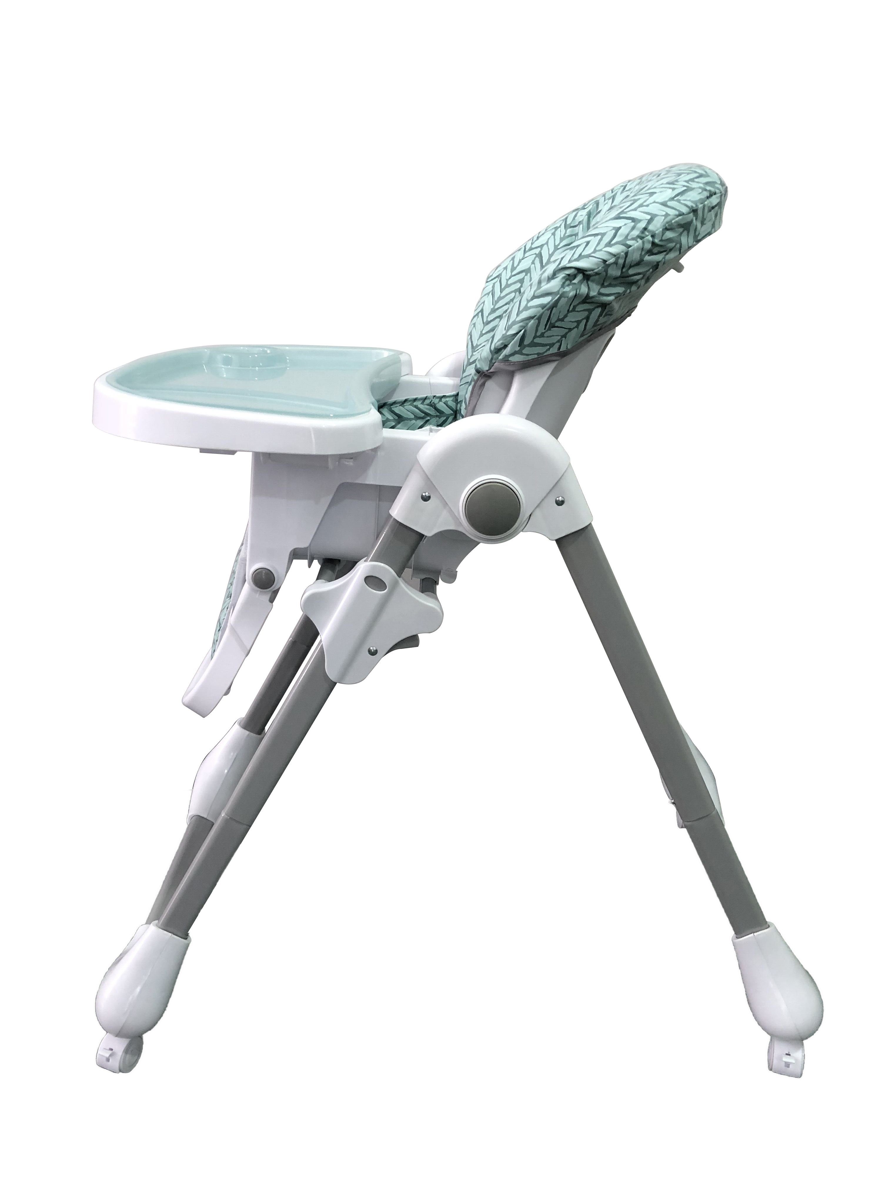 Yalion Hochstuhl Baby Hochstuhl Verstehllbar Kinderhochstuhl-Kindersitz Doppeltablett, Rahmen aus rostbeständigem Metall