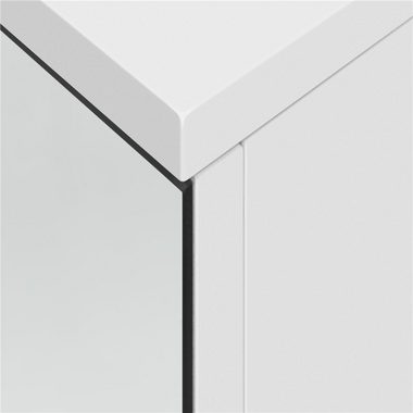 Yaheetech Spiegelschrank Badezimmerschrank Hängeschrank Wandschrank