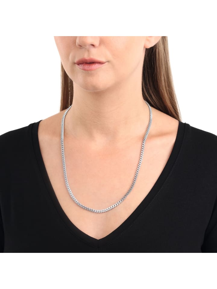 Amor Halskette Edelstahl in Silber günstig kaufen 55 cm