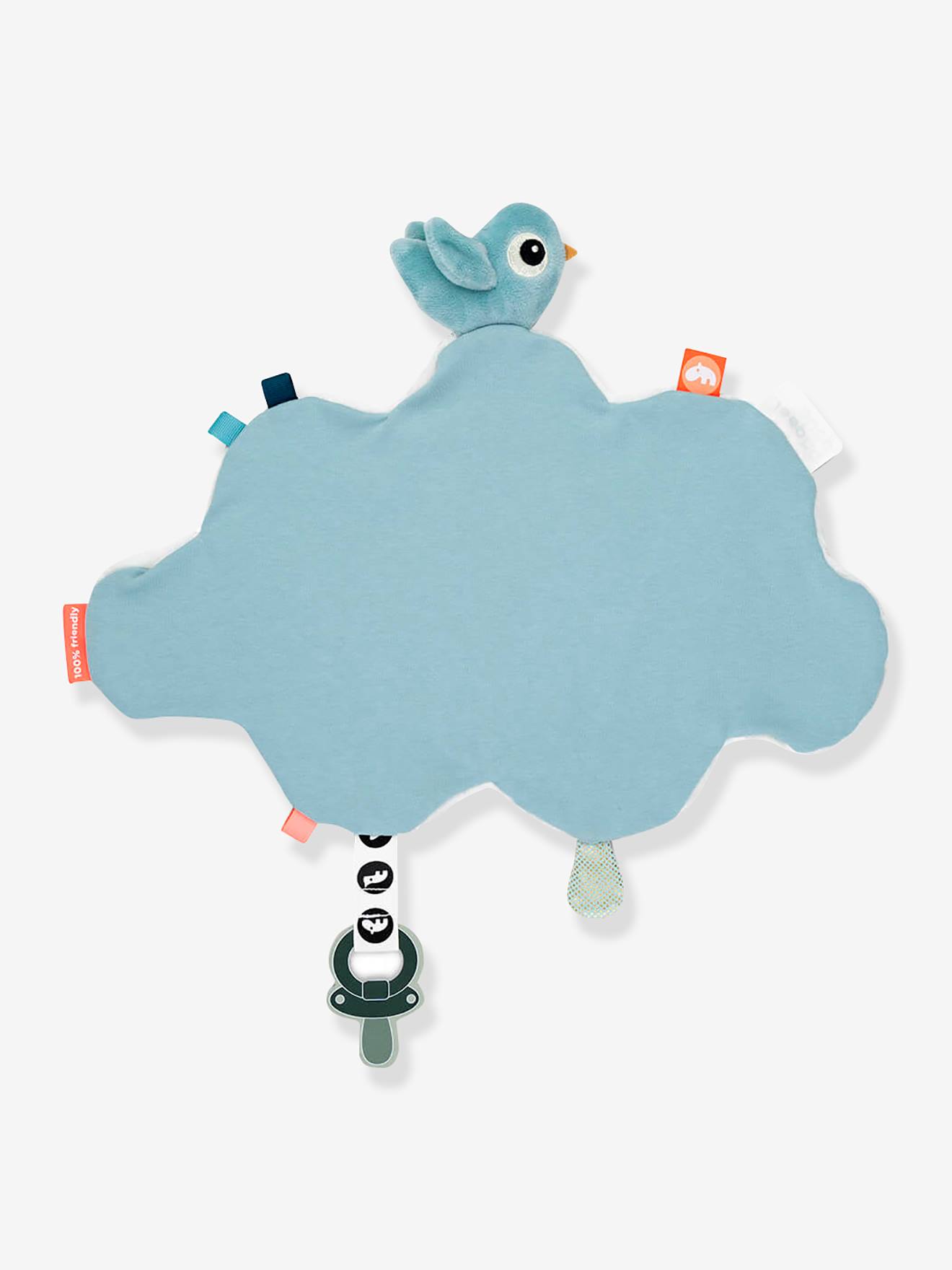 Doudou plat attache-sucette Happy Clouds