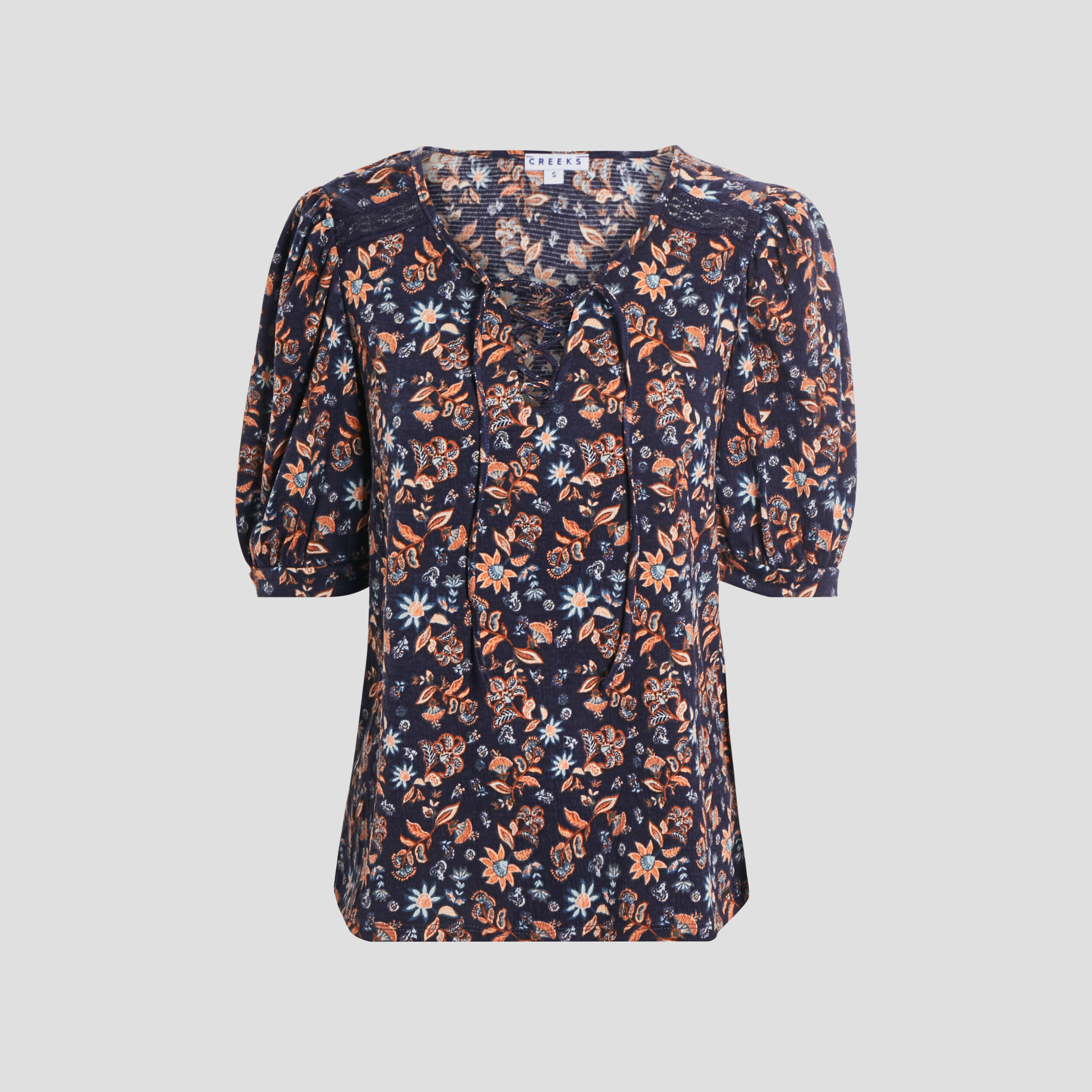 T-shirt manches courtes bleu marine femme | La Halle