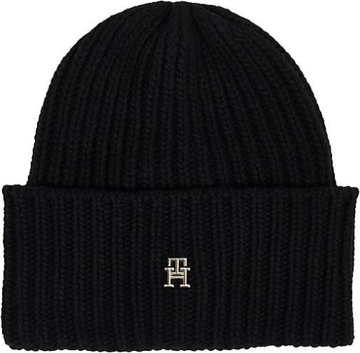 TOMMY HILFIGER Damen Strickmütze mit Wolle und Kaschmir LIMITLESS CHIC BEANIE