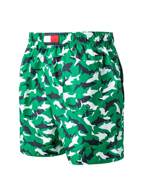 Tommy Hilfiger, Badeshorts, Mikrofaser, apfelgrün gemustert