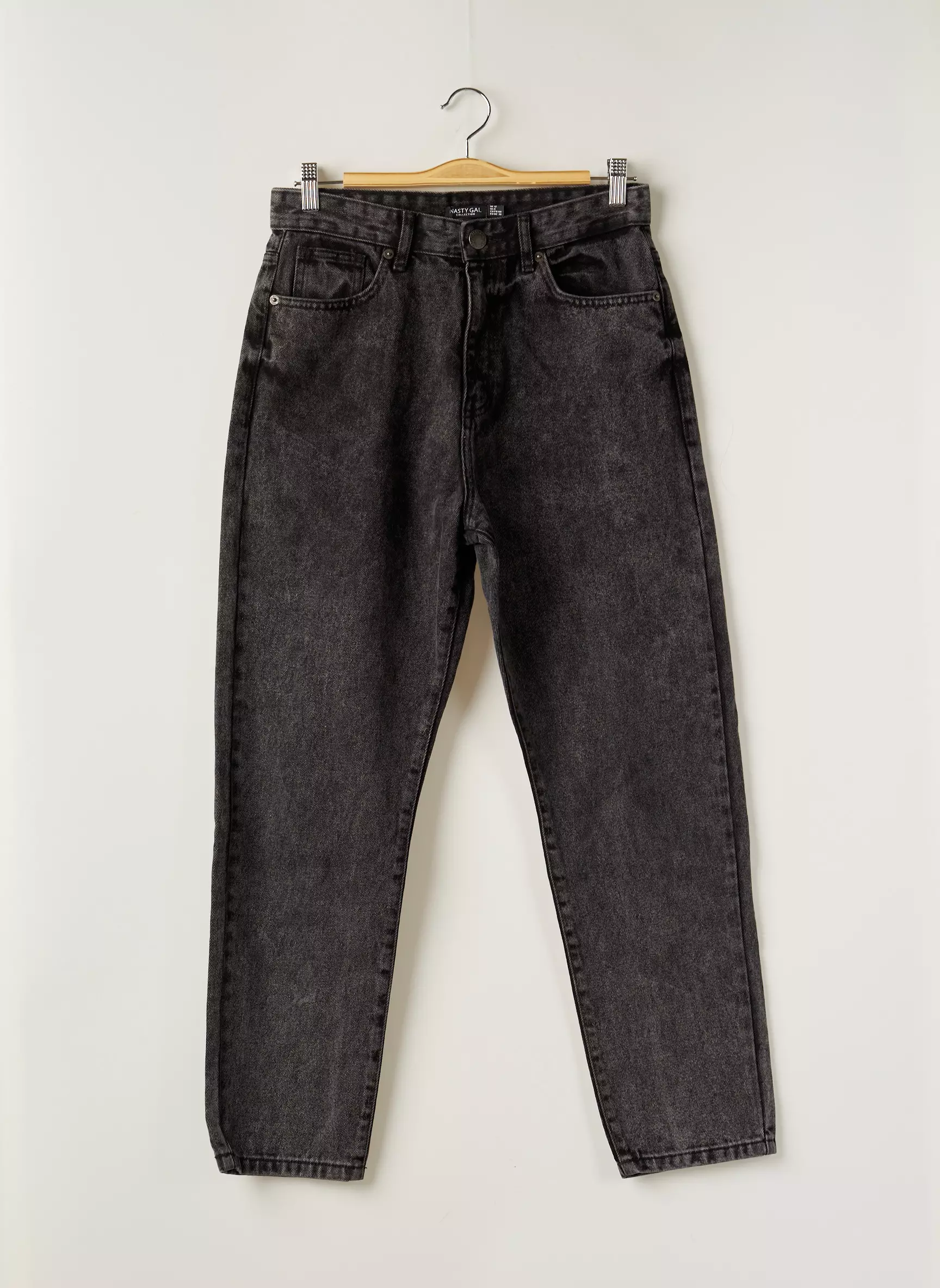 Nasty Gal Jean Mom Femme couleur gris