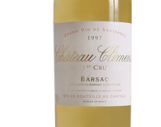 Château Climens Blanc Liquoreux 1997, Premier Cru Classé En 1855 Bordeaux Barsac