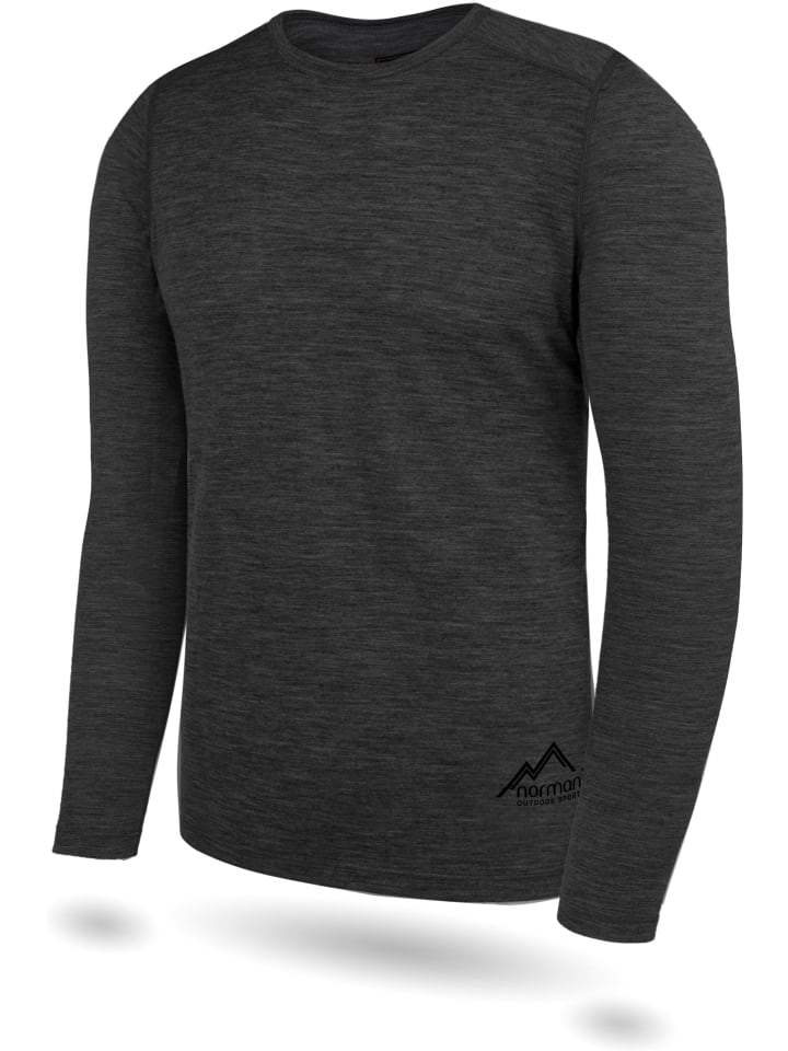 Normani Outdoor Sports Herren Merino Unterwäsche-Set Melbourne/Sydney in Anthrazit günstig kaufen